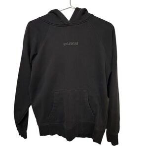 High End Unlabeled Thick Black Streetwear Women's S Hoodie MINTY